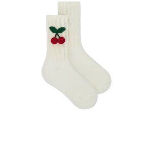 Casa Clara Paulina Socks Cherry Crochet White